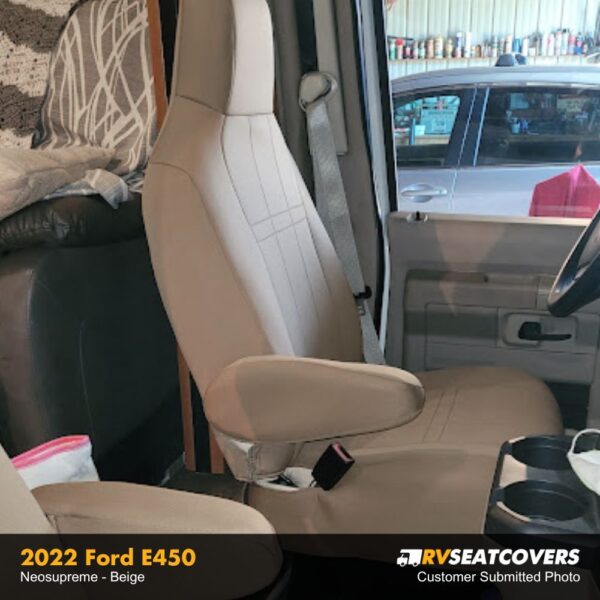 neoprene seat covers for ford E450 in tan