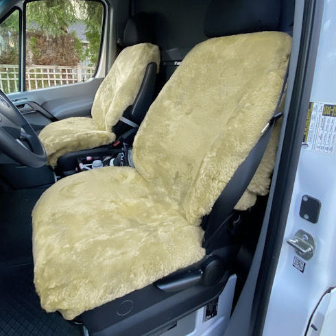Genuine Sheepskin Rv Seat Covers 25 Off - Mercedes Sprinter Van Leather Seat Covers