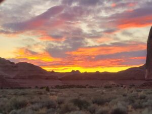 sunset on arches