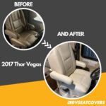 2017 Thor Vegas Seats Before and After Covers