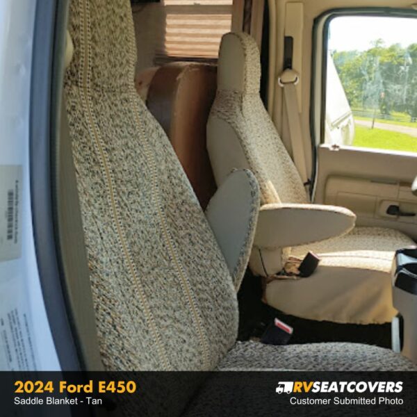 ford e450 seat covers in saddle blanket