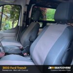 ford transit seat covers in neosupreme black with charcoal
