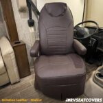 captains chair seat covers in walnut color