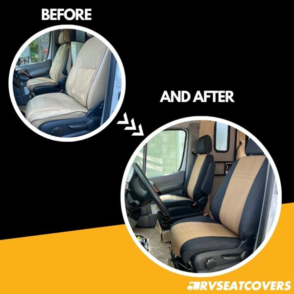 mercedes sprinter before and after seat covers