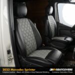 2023 mercedes sprinter with diamond stiching seat covers