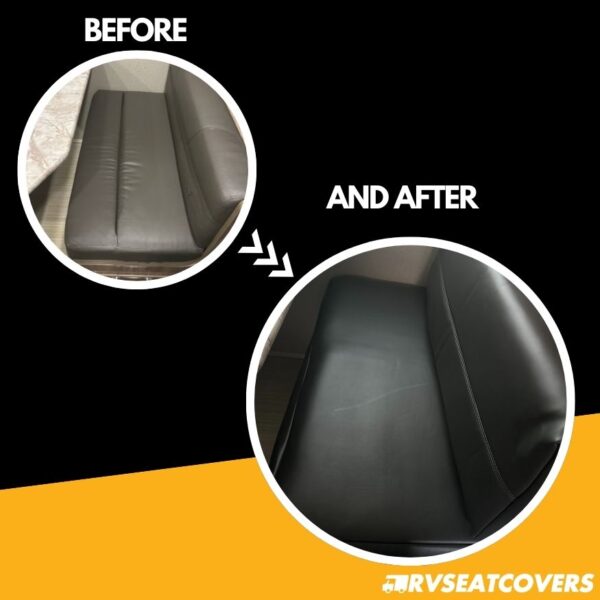 dinette seat covers before and after