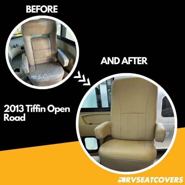tiffin seat covers before and after