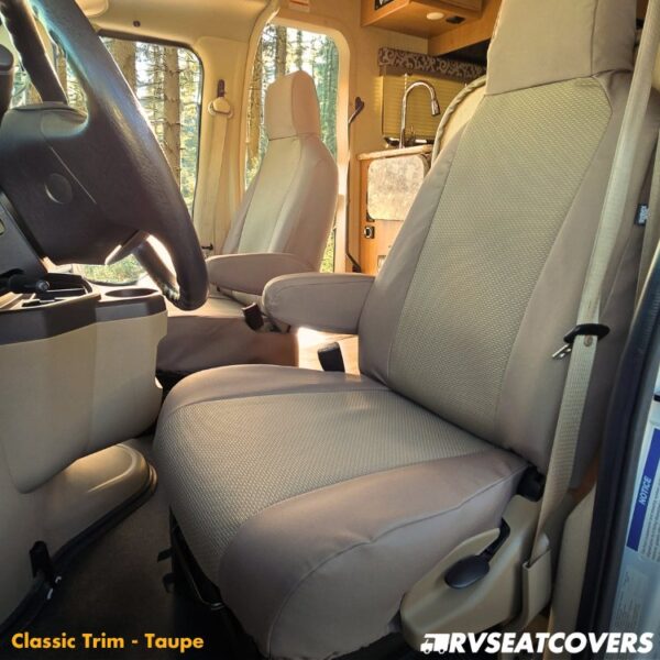 Taupe Classic Trim RV Seat Covers