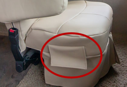 power seat control openings