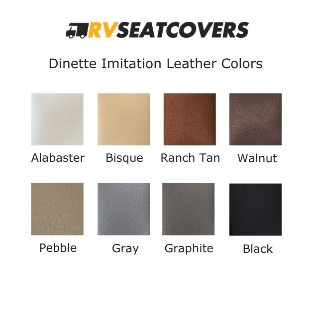 Available dinette seat cover colors