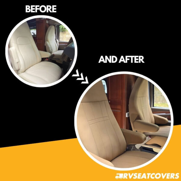 GMC Savanna before and after seat covers