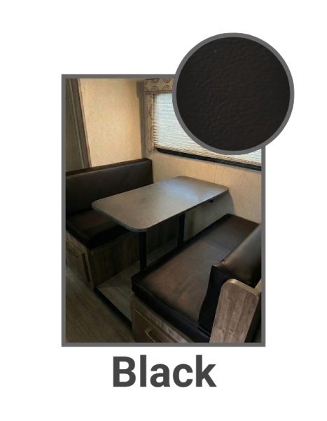 Black Dinette Covers Fabric Example
