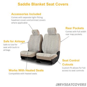 saddle blanket seat cover features